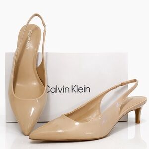 Calvin Klein • “Dainty” Slingback Heels *NEW IN BOX*